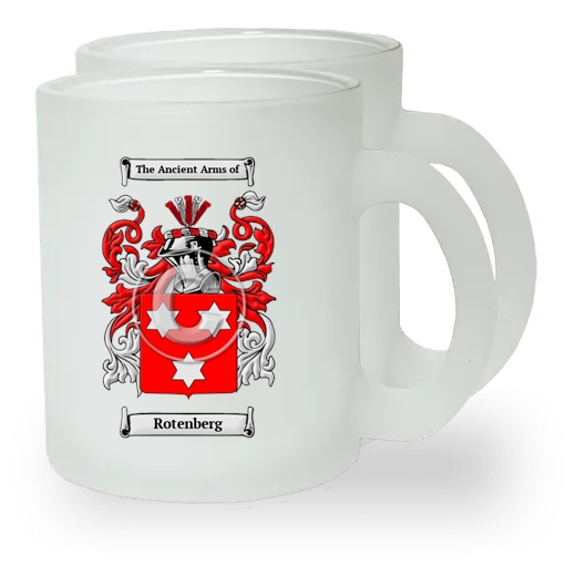 Rotenberg Pair of Frosted Glass Mugs