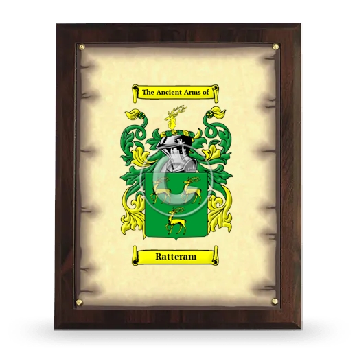 Ratteram Coat of Arms Plaque