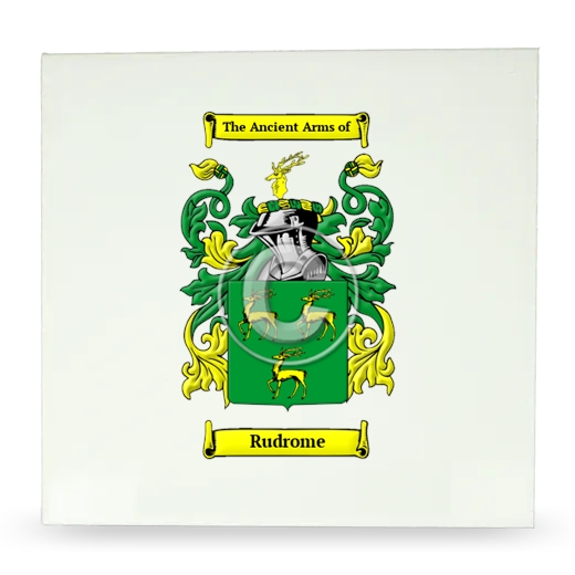 Rudrome Large Ceramic Tile with Coat of Arms