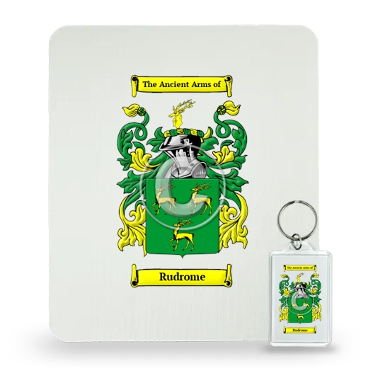 Rudrome Mouse Pad and Keychain Combo Package