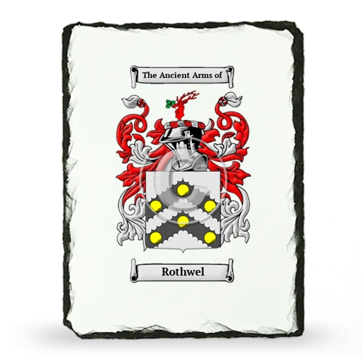 Rothwel Coat of Arms Slate