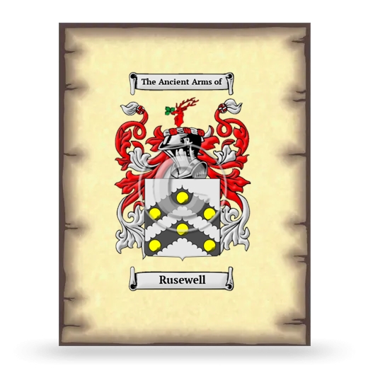 Rusewell Coat of Arms Print