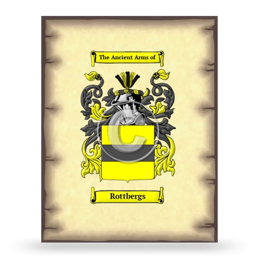 Rottbergs Coat of Arms Print