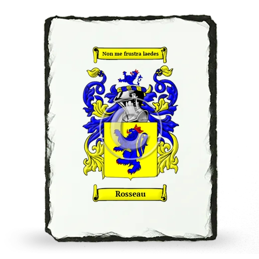 Rosseau Coat of Arms Slate