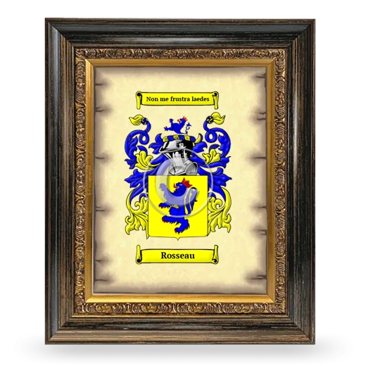 Rosseau Coat of Arms Framed - Heirloom