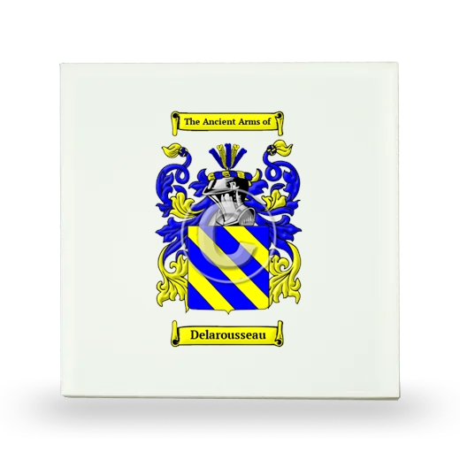 Delarousseau Small Ceramic Tile with Coat of Arms