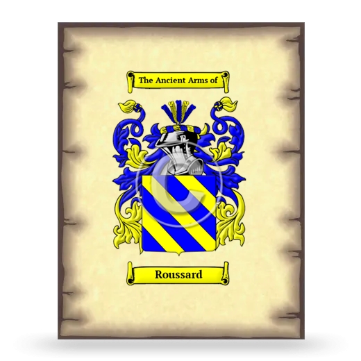 Roussard Coat of Arms Print