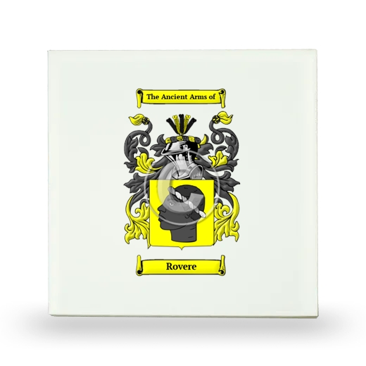 Rovere Small Ceramic Tile with Coat of Arms