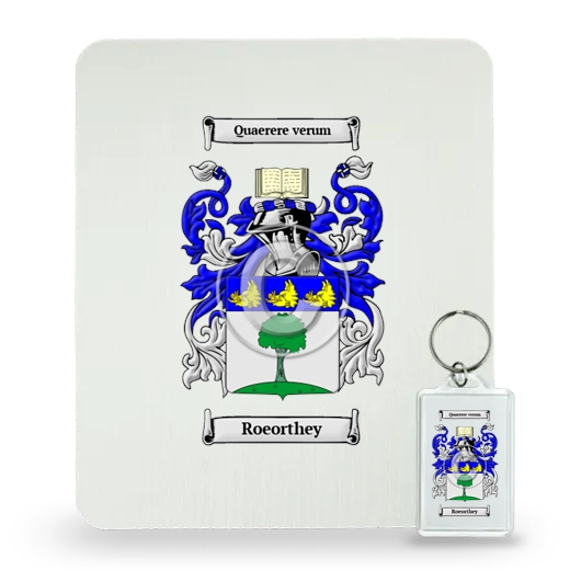 Roeorthey Mouse Pad and Keychain Combo Package