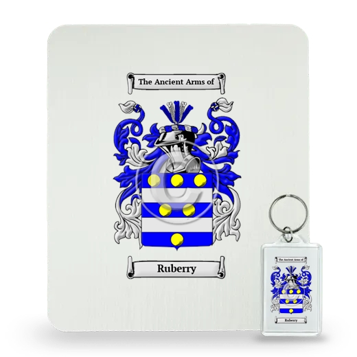 Ruberry Mouse Pad and Keychain Combo Package