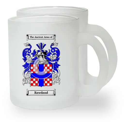 Rawdand Pair of Frosted Glass Mugs