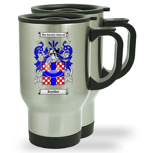 Roydint Pair of Steel Travel Mugs