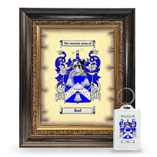 Rud Framed Coat of Arms and Keychain - Heirloom