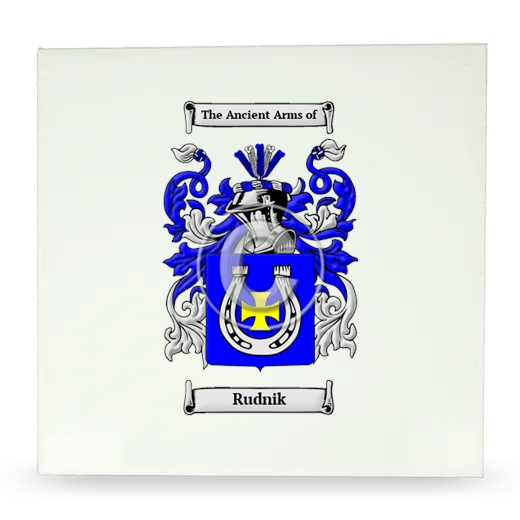 Rudnik Large Ceramic Tile with Coat of Arms