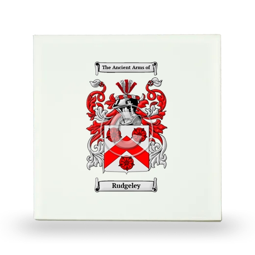 Rudgeley Small Ceramic Tile with Coat of Arms