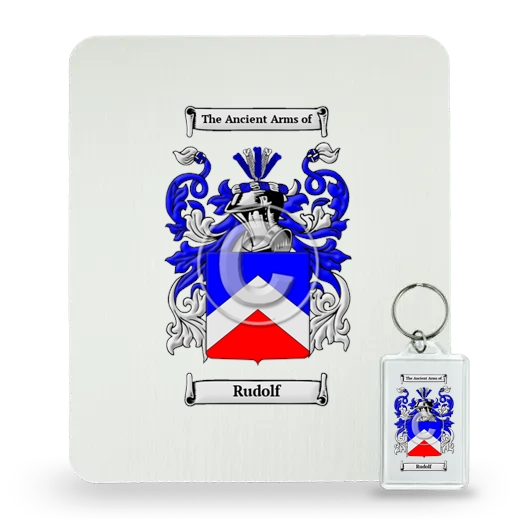 Rudolf Mouse Pad and Keychain Combo Package