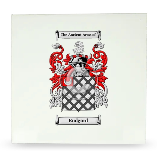 Rudgord Large Ceramic Tile with Coat of Arms