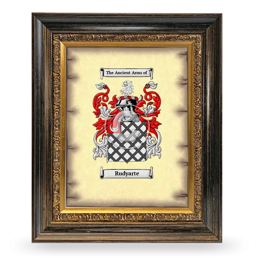 Rudyarte Coat of Arms Framed - Heirloom