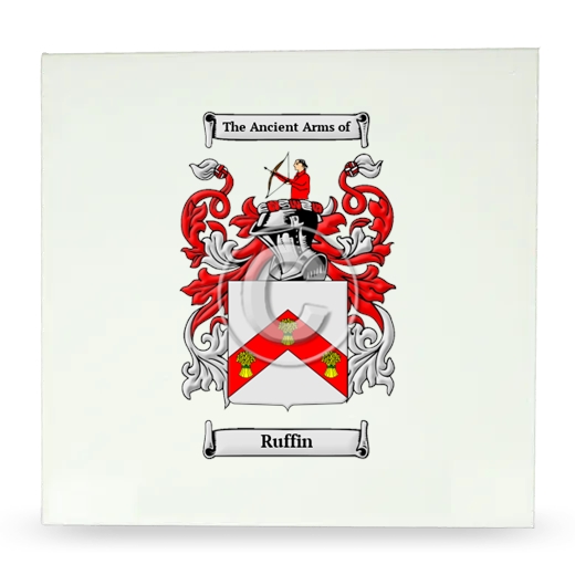 Ruffin Large Ceramic Tile with Coat of Arms