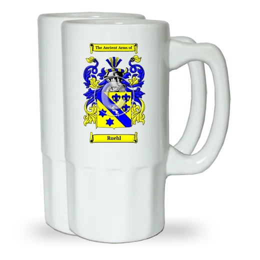 Ruehl Pair of Beer Steins