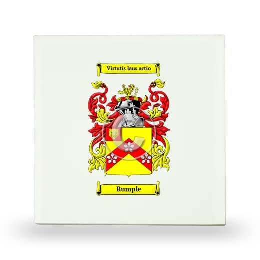 Rumple Small Ceramic Tile with Coat of Arms