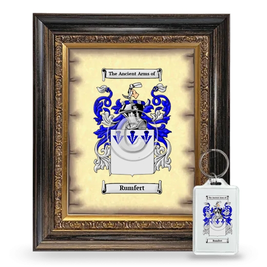 Rumfert Framed Coat of Arms and Keychain - Heirloom