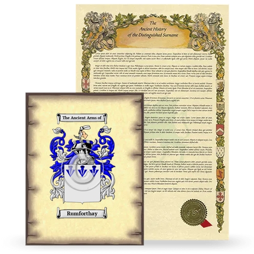 Rumforthay Coat of Arms and Surname History Package