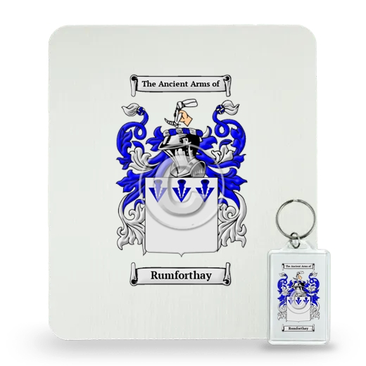 Rumforthay Mouse Pad and Keychain Combo Package