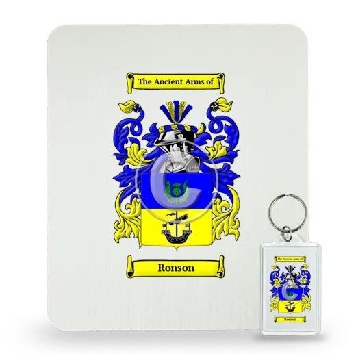 Ronson Mouse Pad and Keychain Combo Package