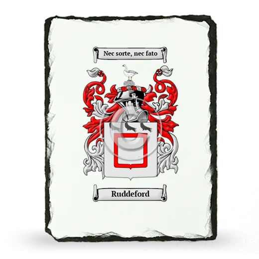 Ruddeford Coat of Arms Slate
