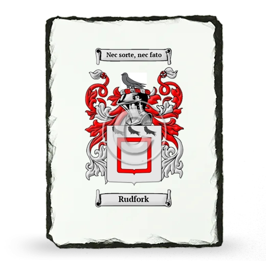 Rudfork Coat of Arms Slate