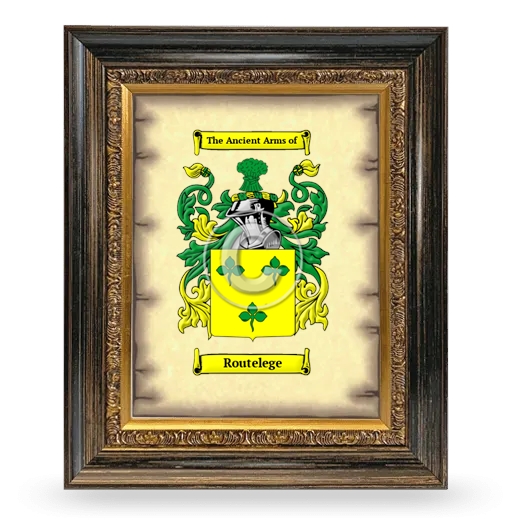 Routelege Coat of Arms Framed - Heirloom