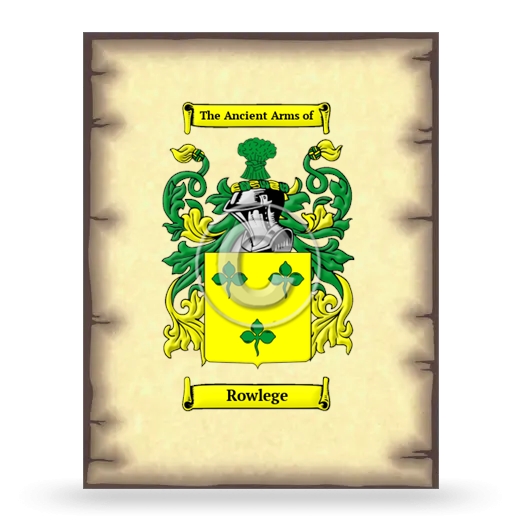 Rowlege Coat of Arms Print