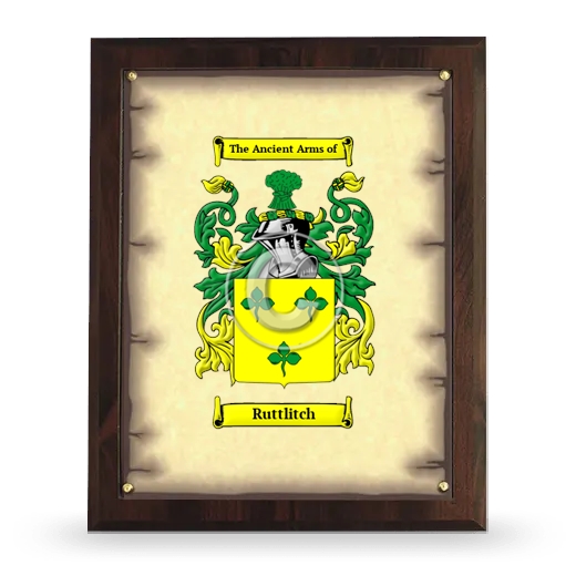 Ruttlitch Coat of Arms Plaque