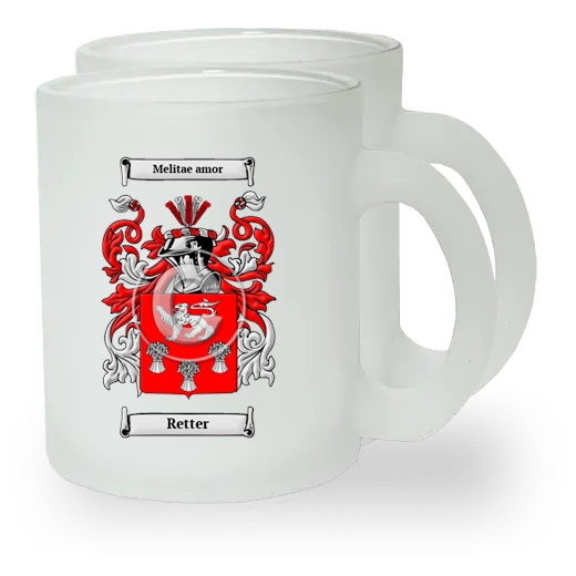 Retter Pair of Frosted Glass Mugs