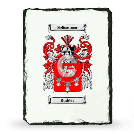 Rudder Coat of Arms Slate