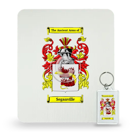 Seganville Mouse Pad and Keychain Combo Package