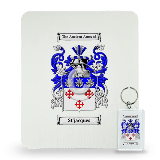 St'jacques Mouse Pad and Keychain Combo Package