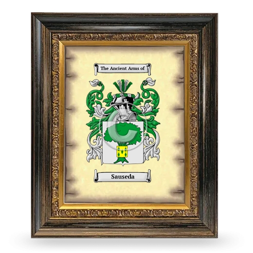Sauseda Coat of Arms Framed - Heirloom