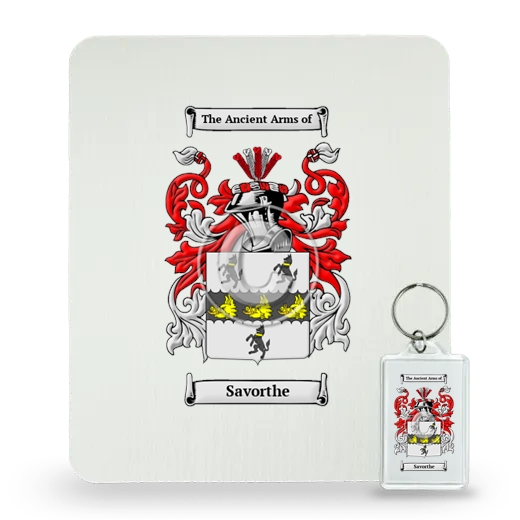 Savorthe Mouse Pad and Keychain Combo Package