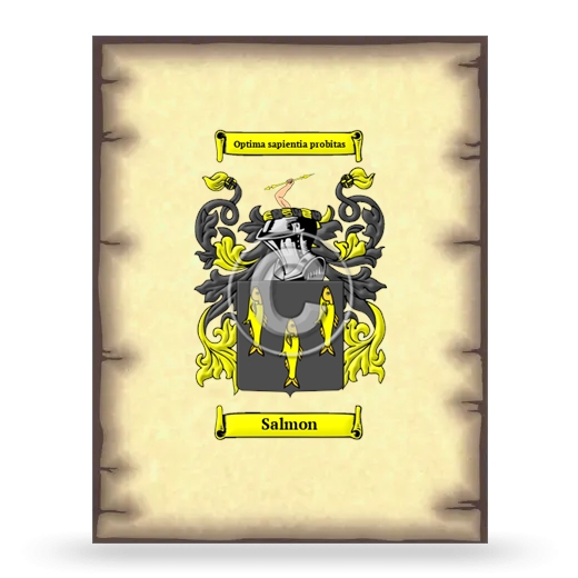 Salmon Coat of Arms Print