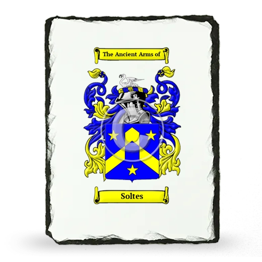 Soltes Coat of Arms Slate