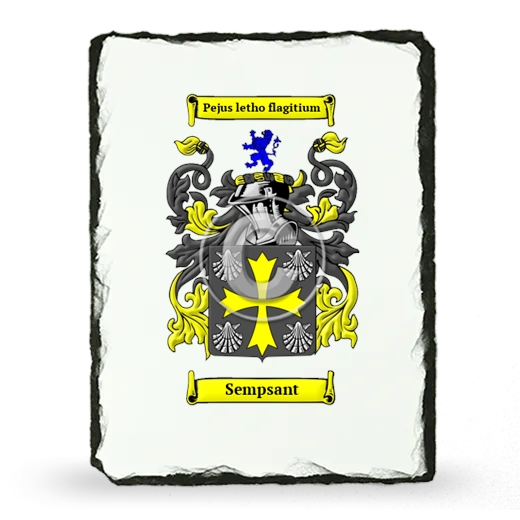 Sempsant Coat of Arms Slate