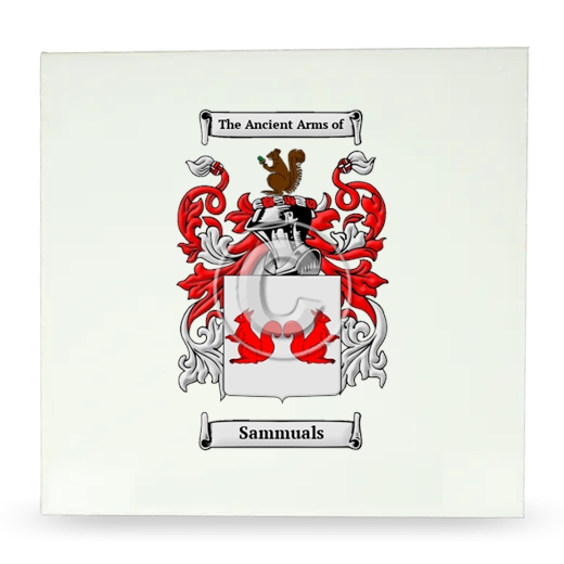 Sammuals Large Ceramic Tile with Coat of Arms