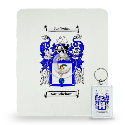 Saundieham Mouse Pad and Keychain Combo Package