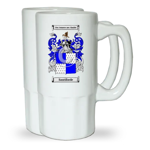 Santiforde Pair of Beer Steins