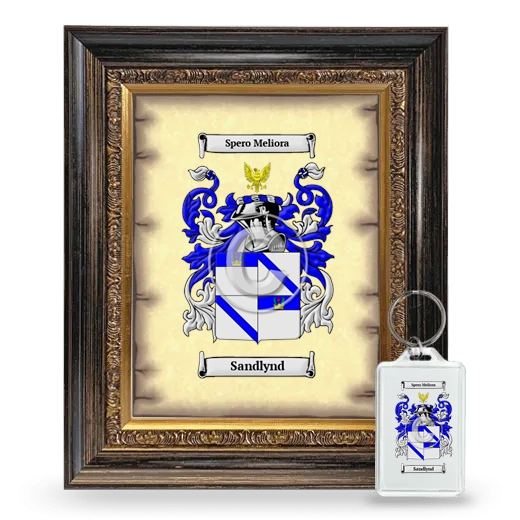 Sandlynd Framed Coat of Arms and Keychain - Heirloom