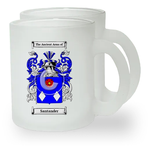 Santander Pair of Frosted Glass Mugs