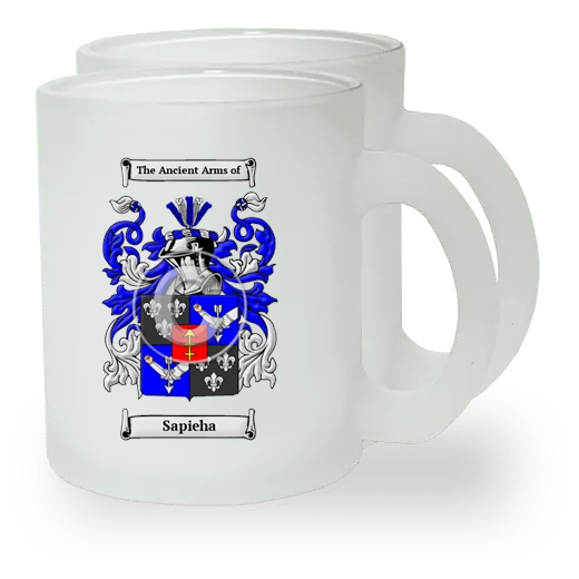Sapieha Pair of Frosted Glass Mugs
