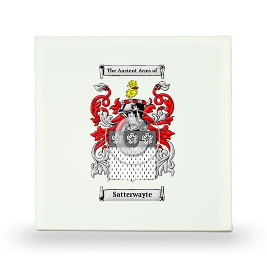 Satterwayte Small Ceramic Tile with Coat of Arms